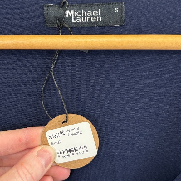 Michael Lauren Blue Tank Top Relaxed Fit - Picture 3 of 4